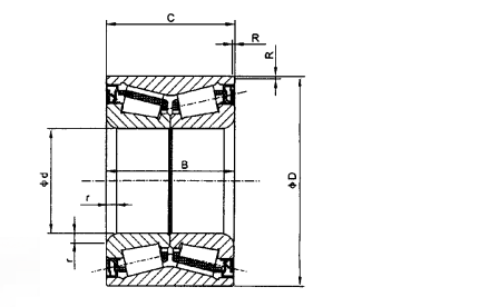 Tapered Roller Bearing Cross-Section Structure Diagram