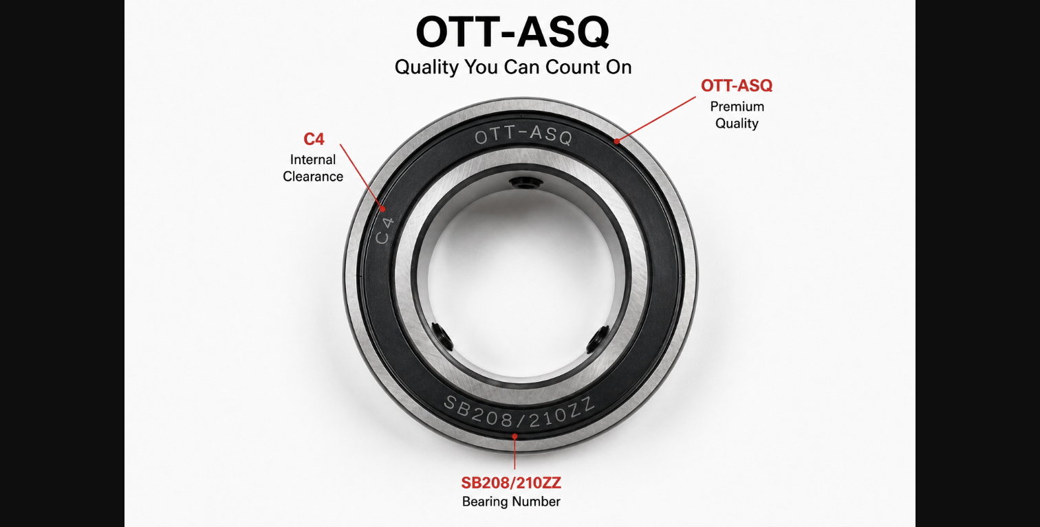 OTT 6010 Ceramic Hybrid Axle Bearing